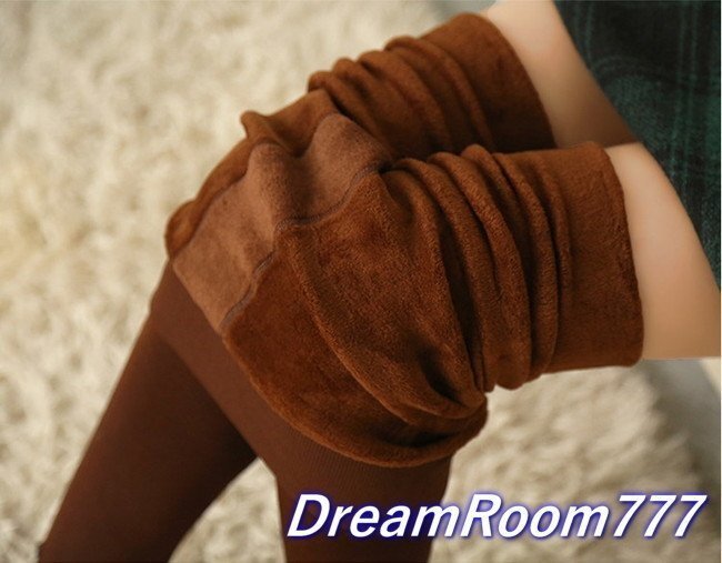 極暖!レディース 裏起毛 厚手 レギンス 【K-015 ブラウン/茶】パンツ 防寒 秋冬 あったか スパッツ タイツ スキーウェアー インナー拍卖