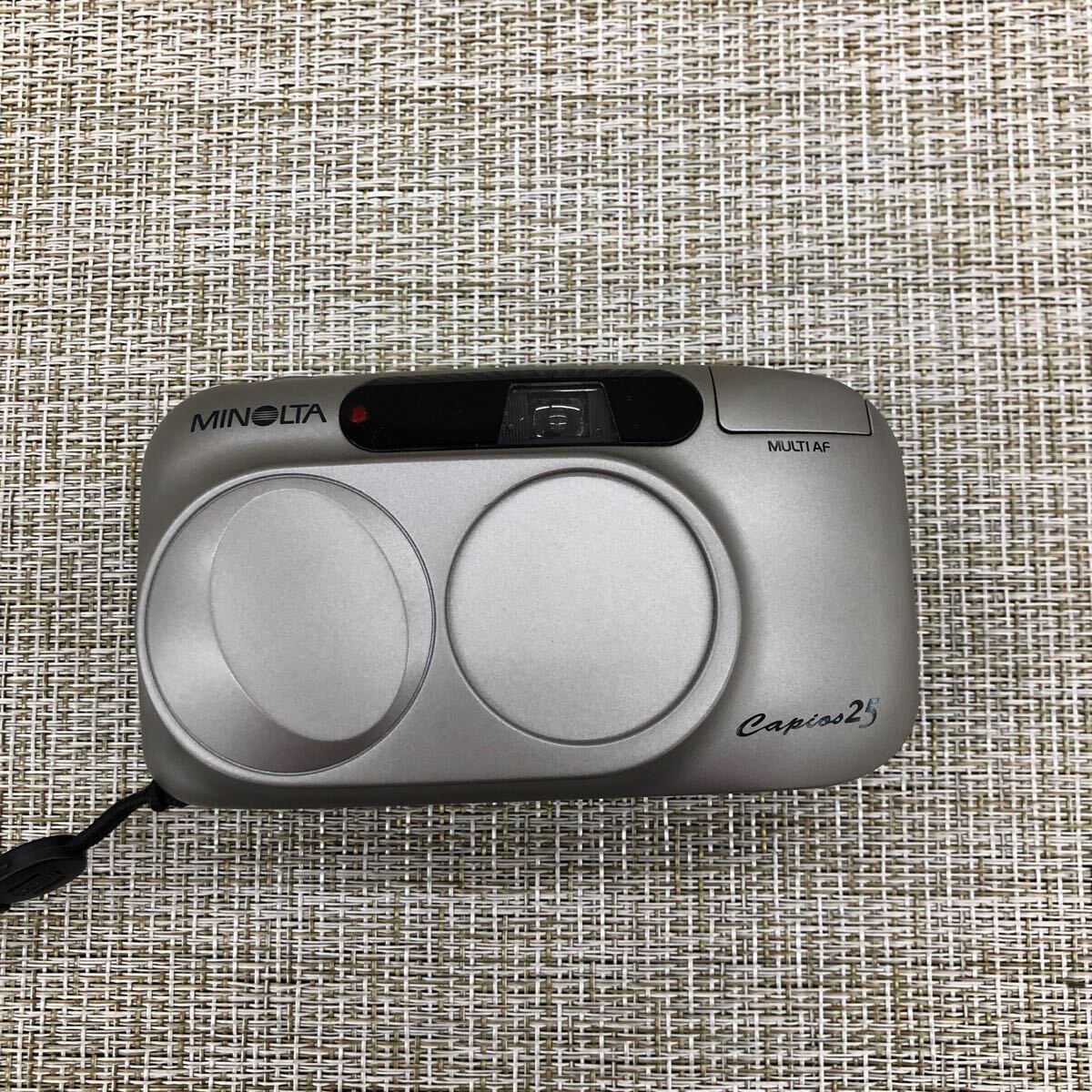 【中古品】 MINOLTA ミノルタ コンパクトフィルムカメラ Capios25 未チェック品 箱、説明書付拍卖
