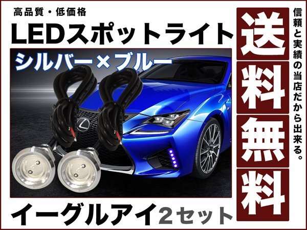 イーグルアイ/薄型 防水LEDスポットライト シルバー/青 ブルー 送料無料 eagle-eye拍卖