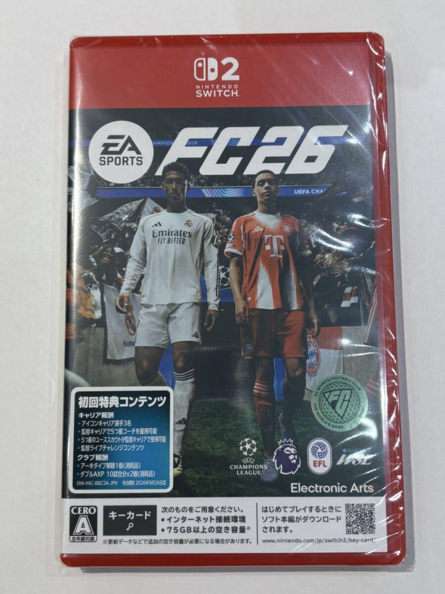 θ【シュリンク付き/新品未開封品】任天堂/ニンテンドー Switch2 ソフト EA SPORTS FC 26 S41311395351拍卖