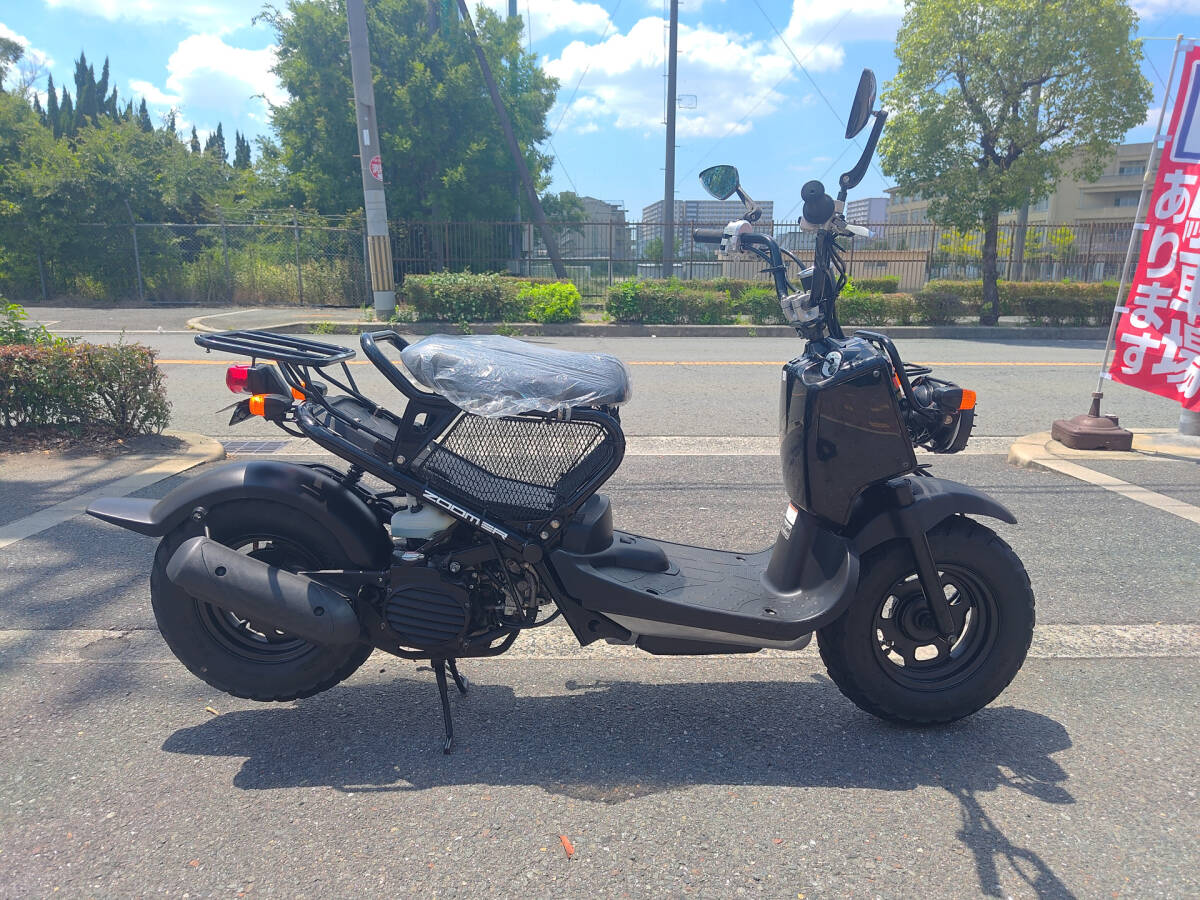 ズーマー ブラック ロンホイカスタム車!キジマリアキャリア・サイドスタンド付!拍卖