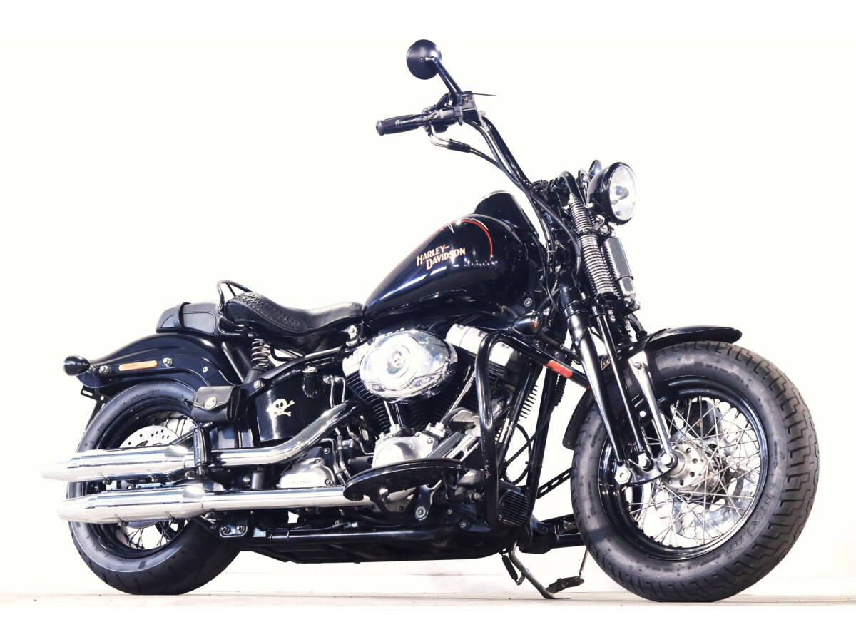 ハーレー FLSTSB クロスボーン 2009y TC96B 1584cc HD純正OPエンジンガード/コンビメーター クラッシックシートレール ETC拍卖