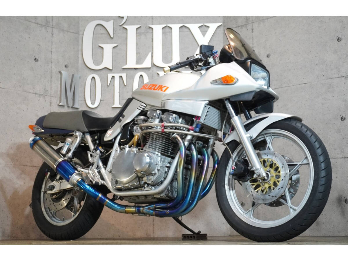 GSX1100S カタナ チタンマフラー 純正キャブ Mikuniバックステップ RAYBRICヘッドライト 純正ホイール拍卖