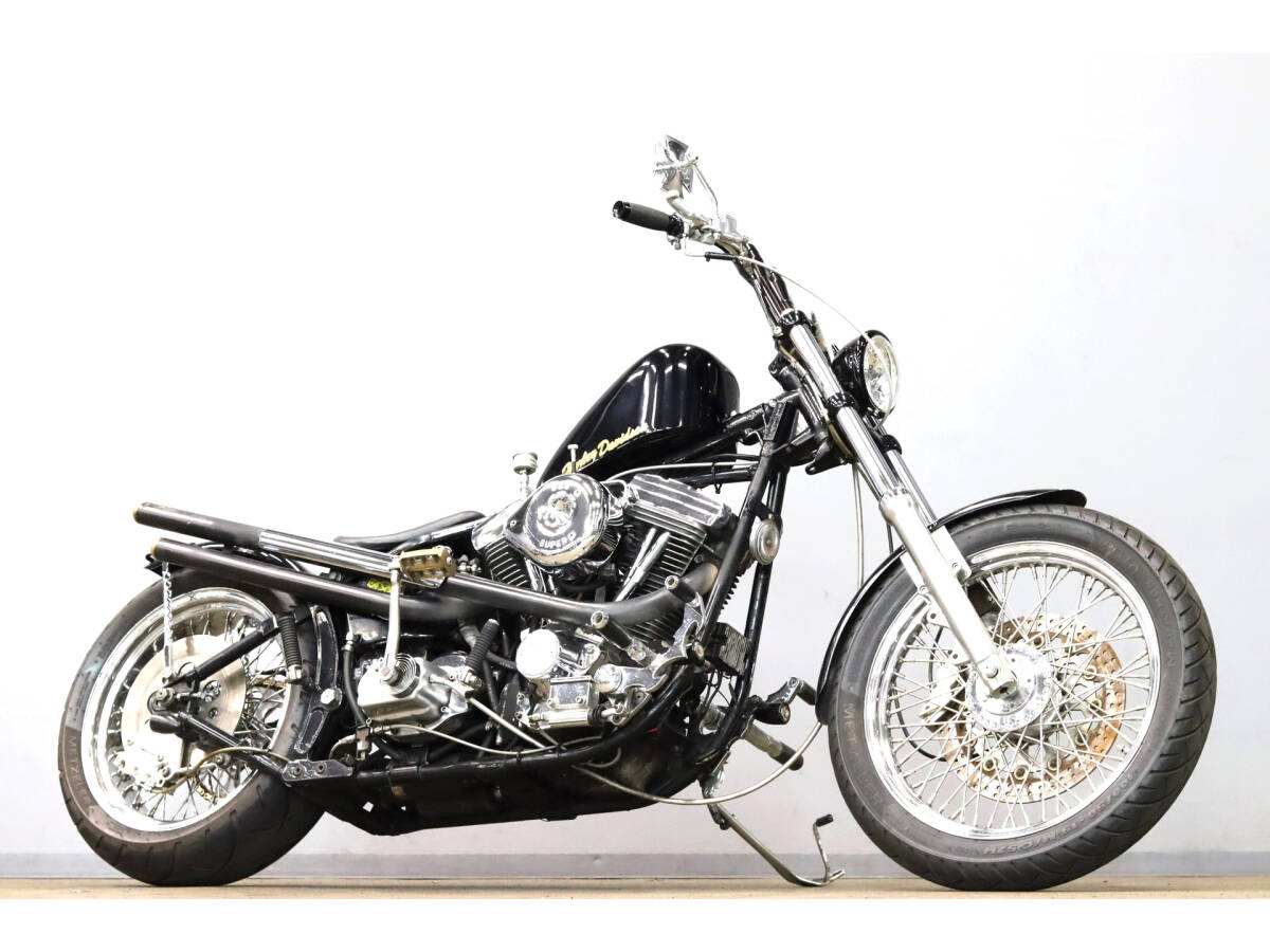 ハーレーFLSTN ソフテイルデラックス 1995y EVO ボバーカスタム オープンプライマリー キック/セル併用 Eキャブ PMキャリパー拍卖