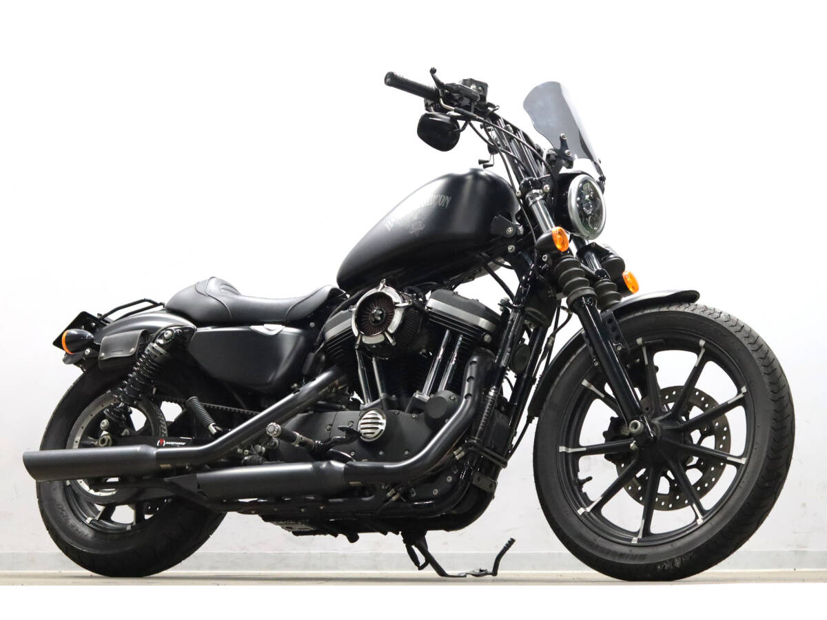 ハーレー XL883N アイアン 2017y 後期モデル チューニング済 スラッシュカットマフラー RSDエアクリ K&Hシート ABS ETC拍卖