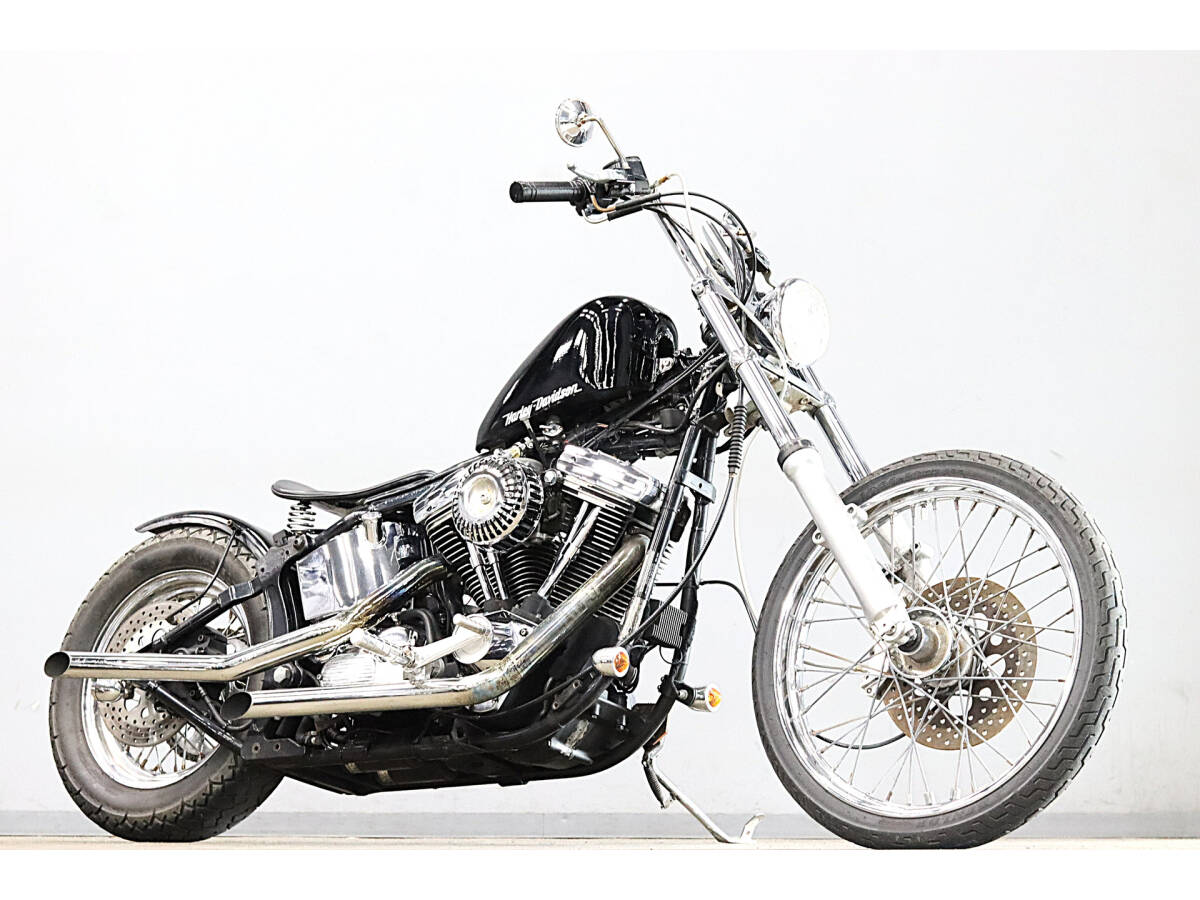 ハーレー FXSTC ソフテイルカスタム 1996y EVO フリスコスタイル ドラッグパイプ 67スリットエアクリ ミッドコン PMキャリパー ETC拍卖