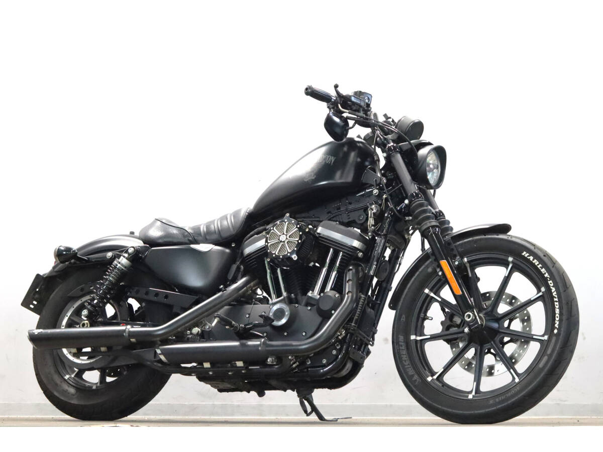 ハーレー XL883N アイアン 2017y 後期モデル 18842㎞ チューニング V&Hマフラー RSDエアクリ ABS 検8/9拍卖
