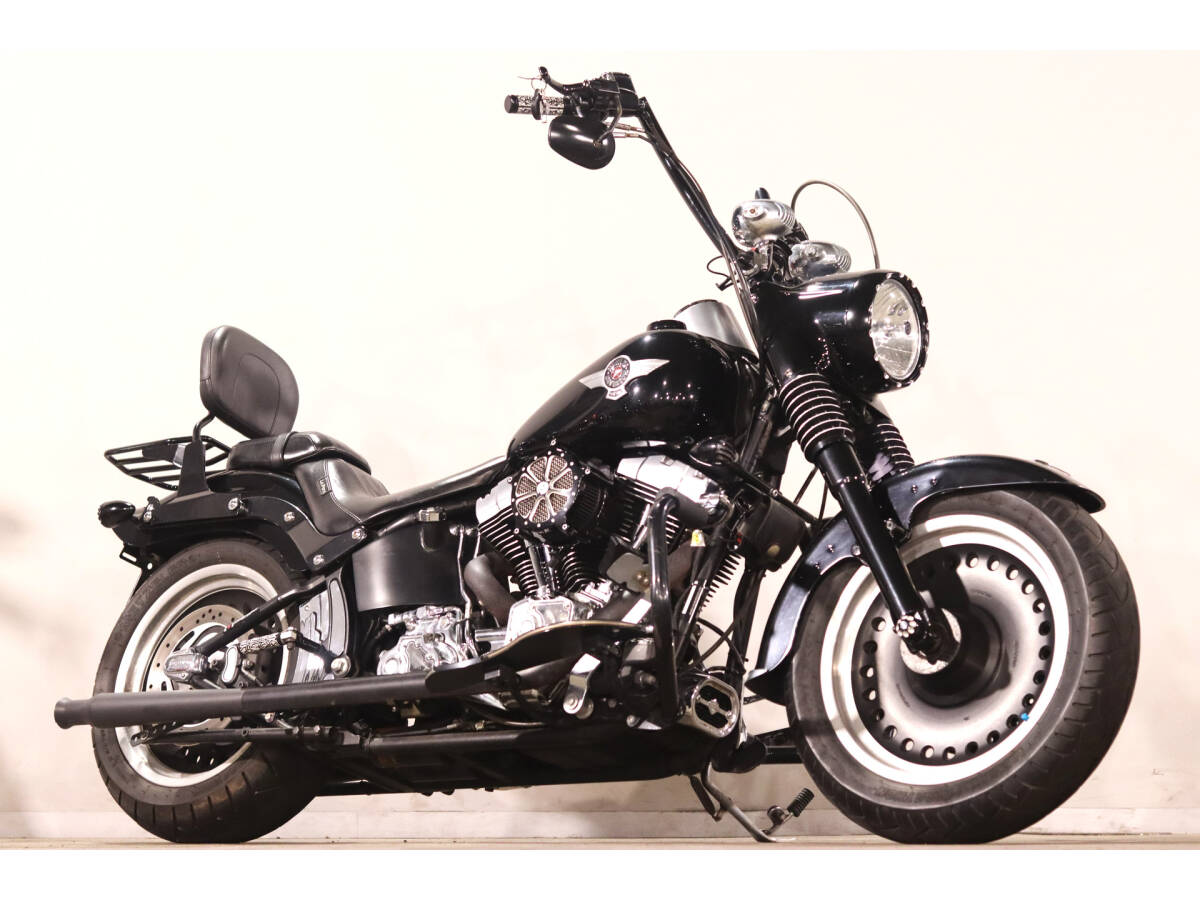 ハーレーFLSTFBファットボーイロー 2010y TC96B 独立管 RSDエアクリTRIJYAカスタム ナセルキット LEPERAシート エンジンガード拍卖