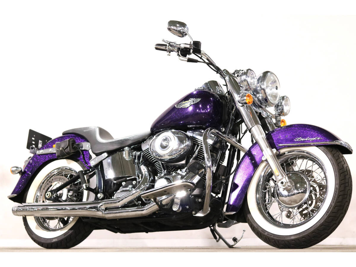 ハーレー FLSTN ソフテイルデラックス 2014y TC96B HD純正OPヒーテッドグリップ/エンジンガード/バッドランダーシート拍卖