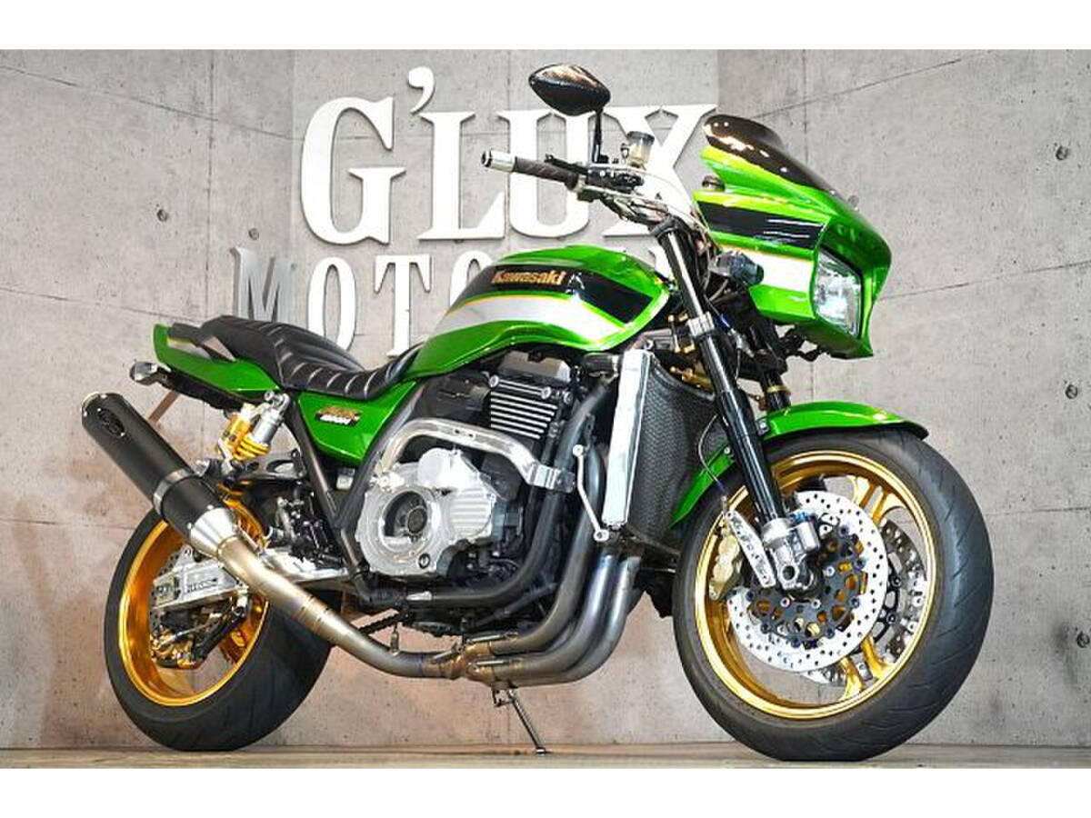 ZRX1200 DAEG 前後ゴールドホイール カーボンマフラー ポリッシュスイング NITRONフォーク ブレンボ ETC拍卖