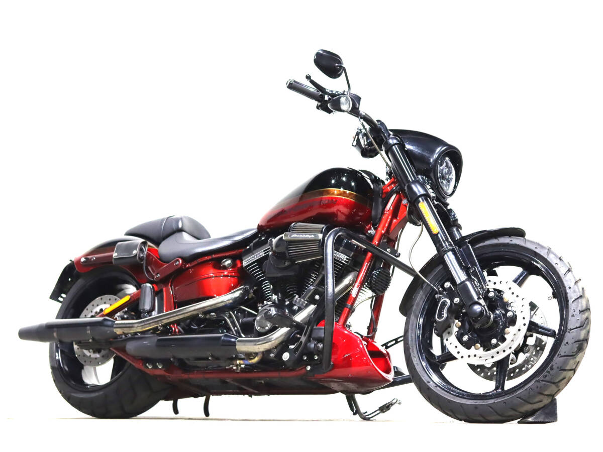 ハーレー FXSE CVO プロストリート 2017y 1800cc 15791km Rough Tailレザーサドルバッグ Kellermテールライト/リアウインカー拍卖