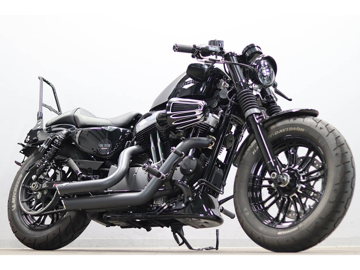 ハーレー XL1200X フォーティーエイト 2022y ファイナル チューニング 三拍子 ショートショット アレンネスエアクリ フォークカバー ABS拍卖