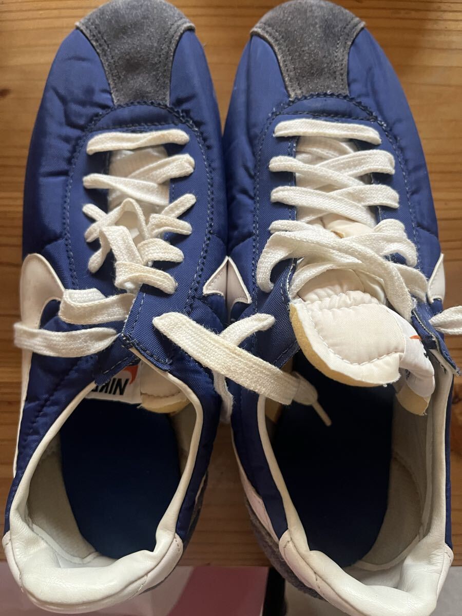 ナイキ コルテッツ ナイロン ヴィンテージ スニーカー 観賞用サイズ7 1980s Vintage NIKE CORTEZ 1980年代 レア オレンジタグ 拍卖
