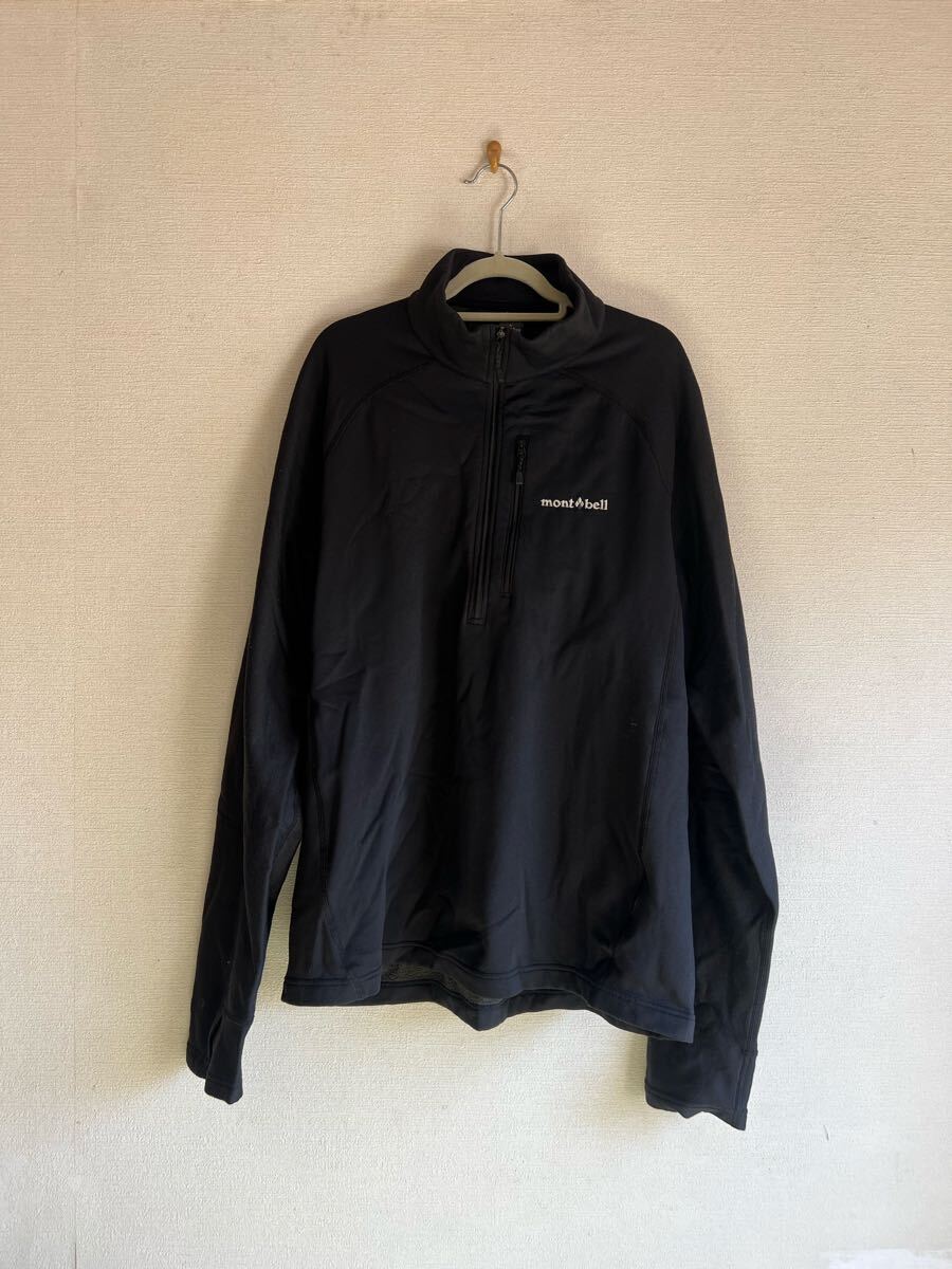 mont-bell トレールアクション プルオーバー L モンベル Men's ♯1106632 ブラック black フリース 拍卖