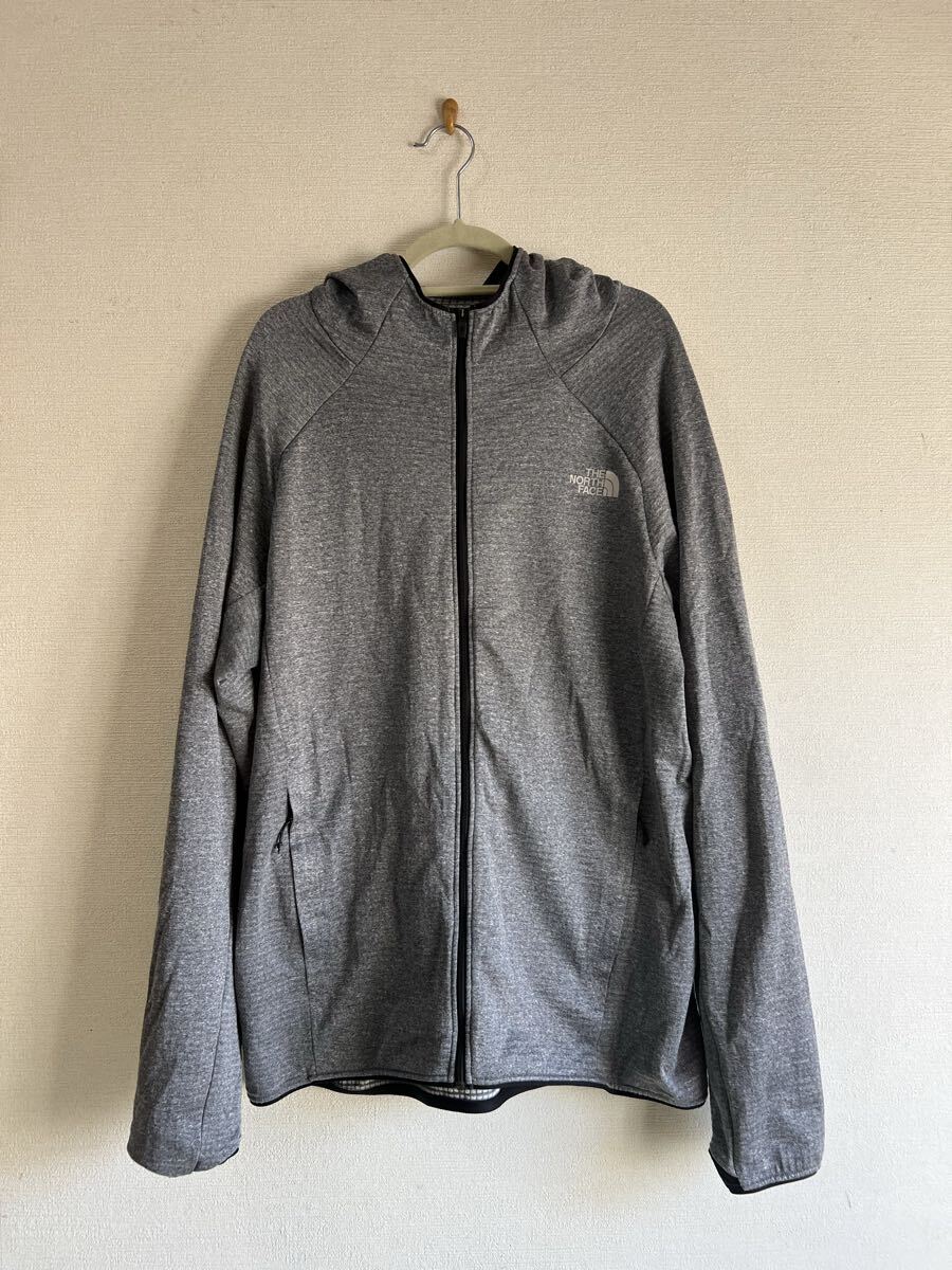 THE NORTH FACE ノースフェイス サーマルバーサグリッドフーディ L Thermal Versa Grid Hoodie NL72178 ミックスグレー 美品 フリース拍卖