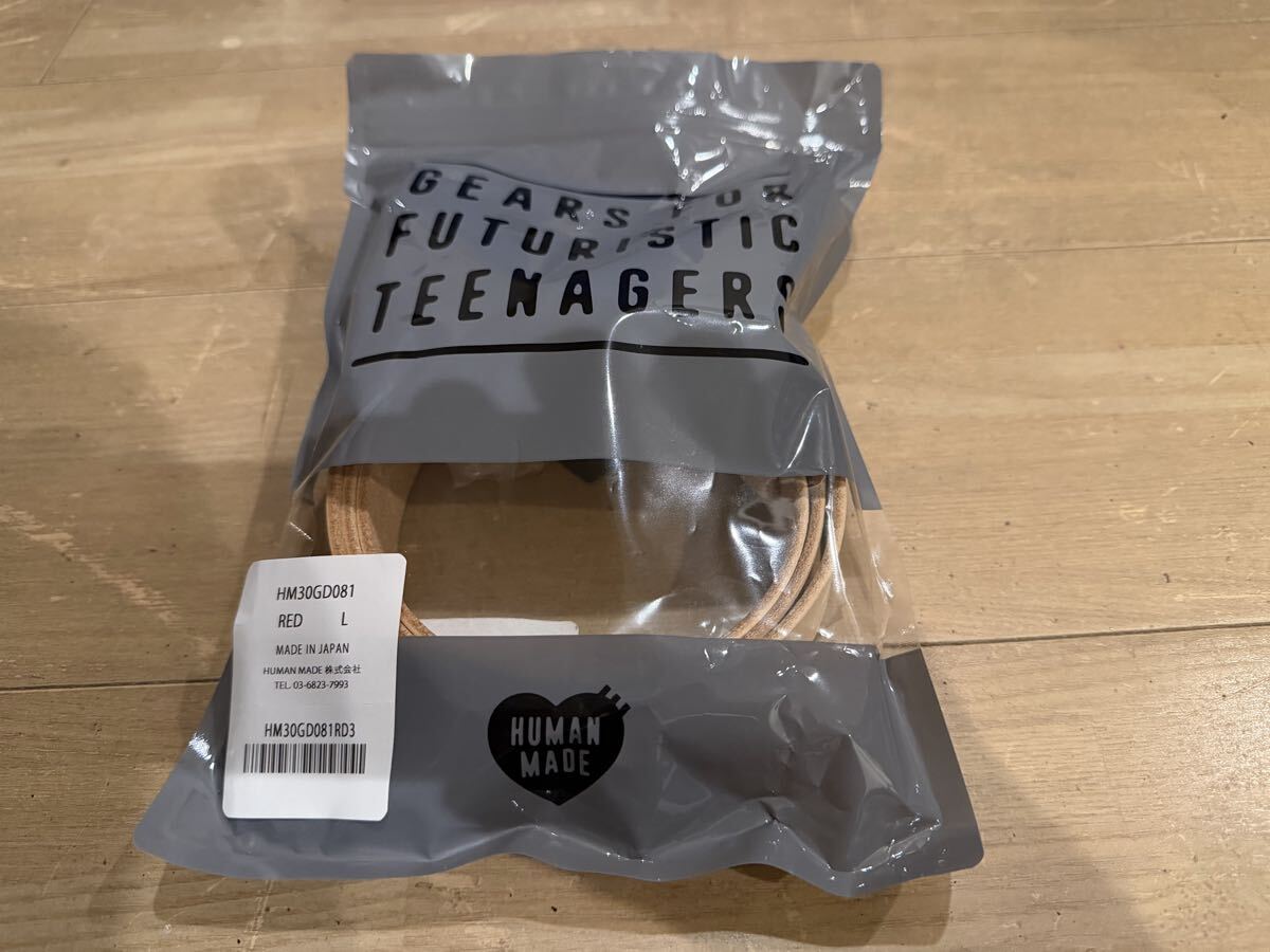 新品未使用 ハートレザーベルト Lサイズ HEART LEATHER BELT Lサイズ ヒューマンメイド HUMAN MADE拍卖