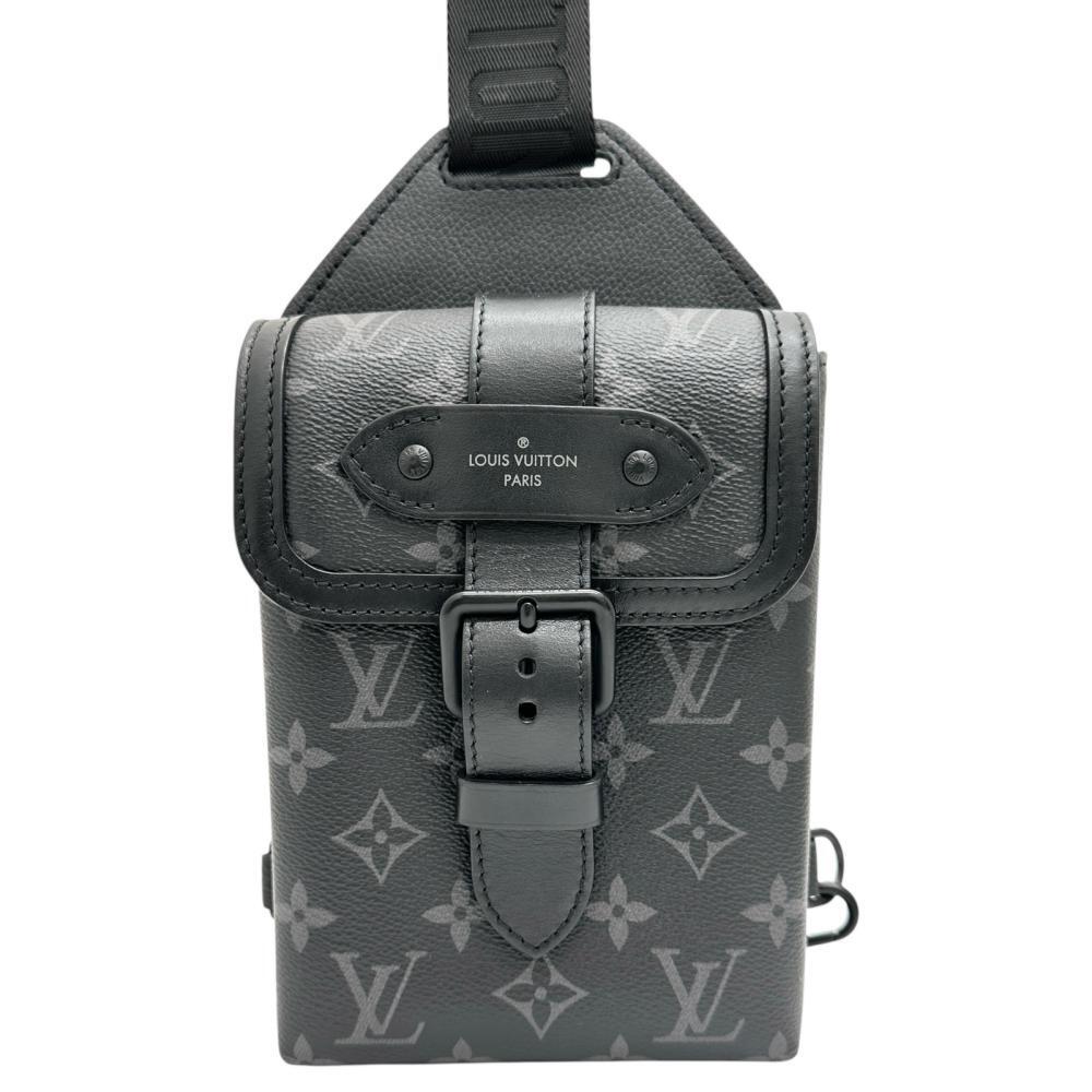 LOUIS VUITTON/ルイ・ヴィトン ソミュール スリングバッグ モノグラムエクリプス M45912 ボディバッグ PVC/レザー レディース拍卖
