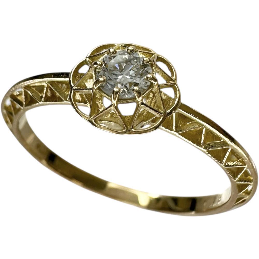 10号AHKAH/アーカー カナージュ ダイヤモンド 0.13ct リング・指輪 K18ゴールド 1.4g レディース拍卖