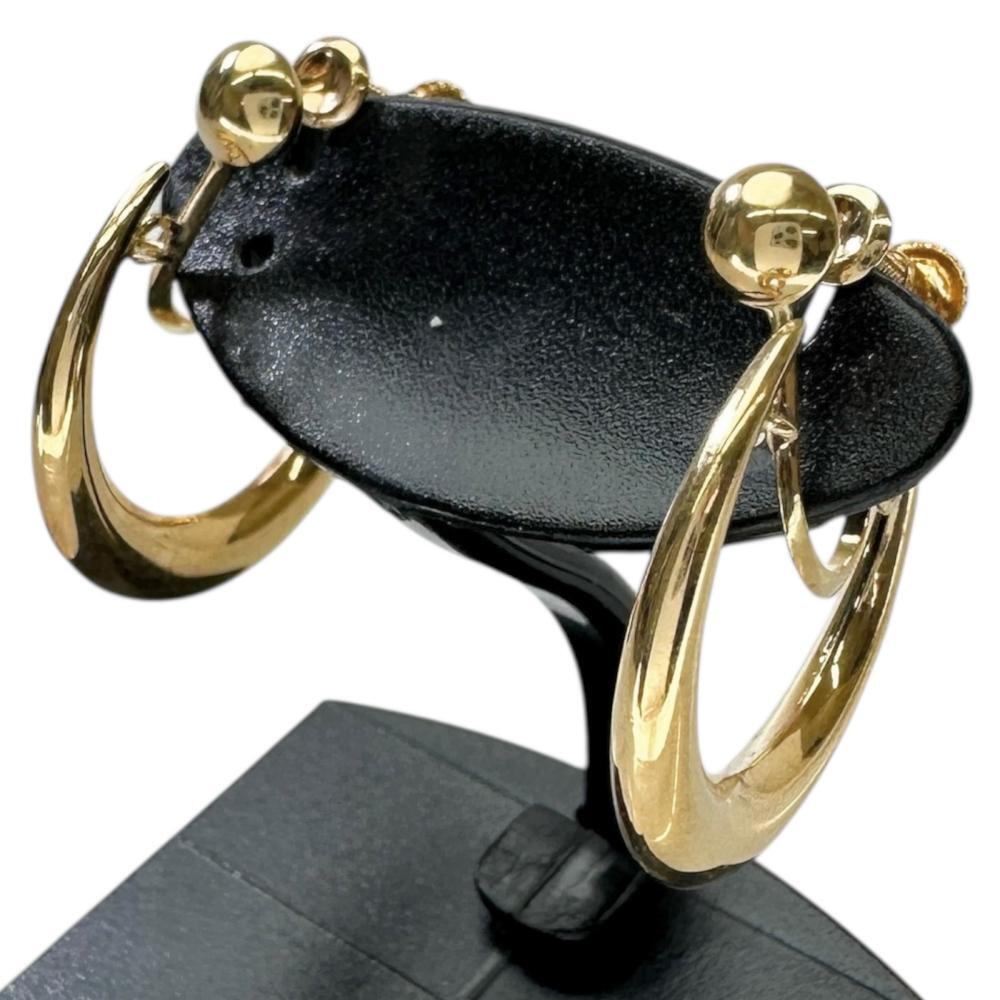 フープ型 イヤリング K18ゴールド 2.3g レディース拍卖