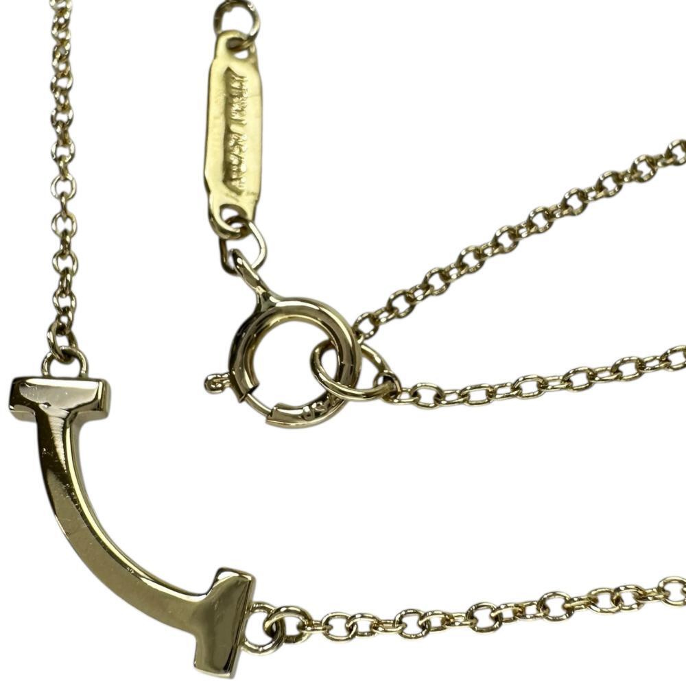 TIFFANY&Co./ティファニー ネックレス Tスマイル ミニ K18ゴールド 2.3g 44/49cm レディース拍卖