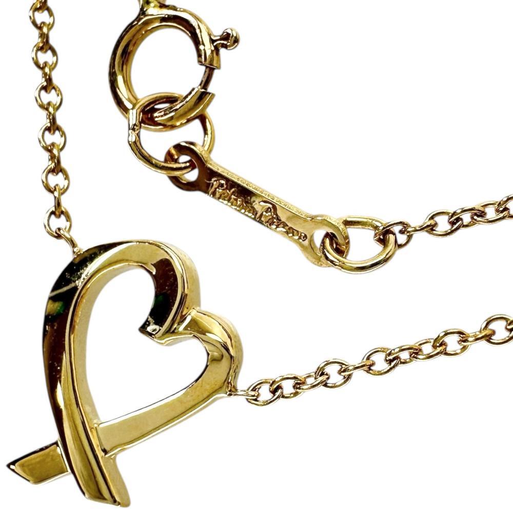 TIFFANY&Co./ティファニー ネックレス ラヴィングハート パロマピカソ K18ゴールド 2.4g 41・46.5cm レディース拍卖