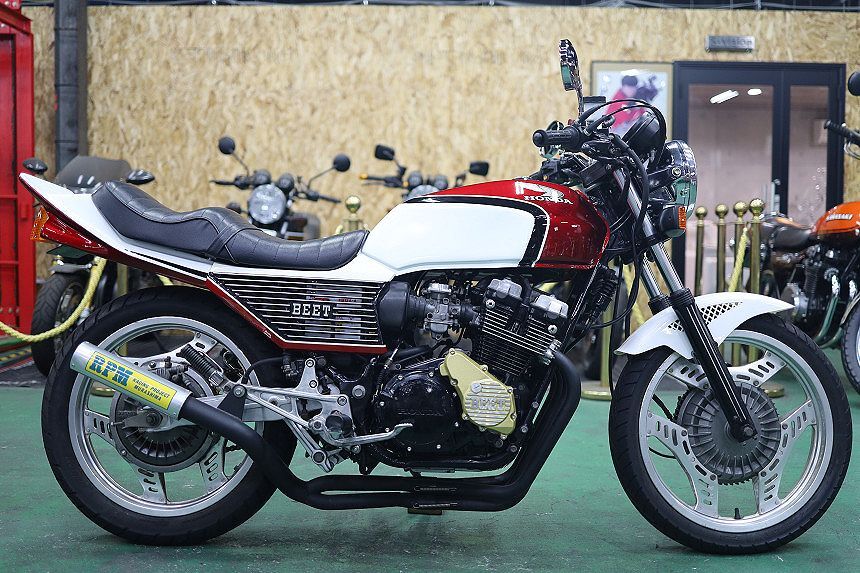 フル国内物/CBX400F/赤白/1型/2型仕様/フルBEET/RPM/絶好調/国内180Kmメーター/当時物/4-2-1/YouTube動画公開中/オートローン150回まで可能拍卖