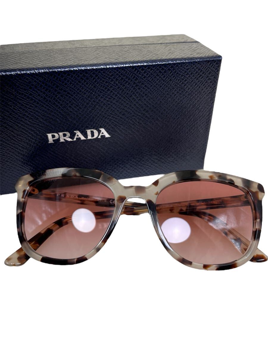 ☆PRADA プラダ サングラス レオパード柄 ブラウン系 53□19 SPR03X-F UAO-2F1 145 N2 内外箱・クロス・冊子拍卖