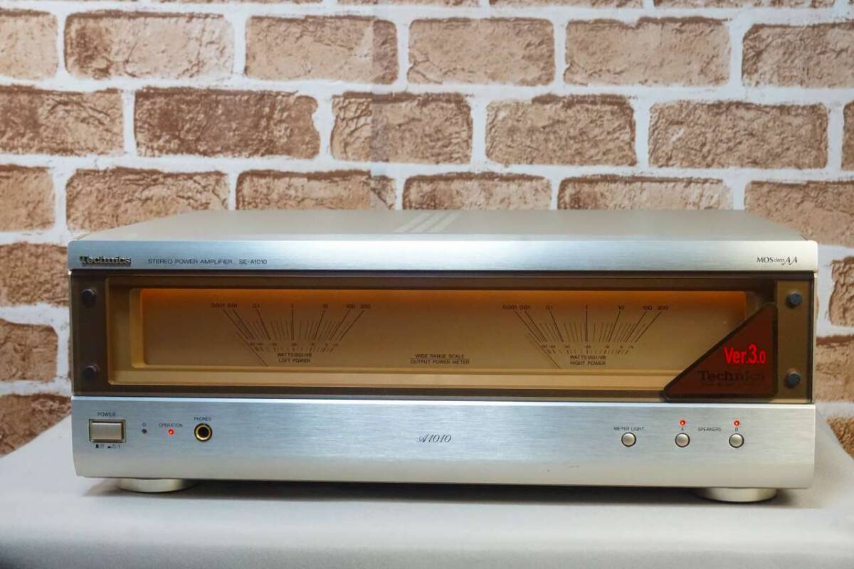Technics テクニクス SE-A1010 Ver.3.0 パワーアンプ 定価88000円のバージョンアップモデル拍卖