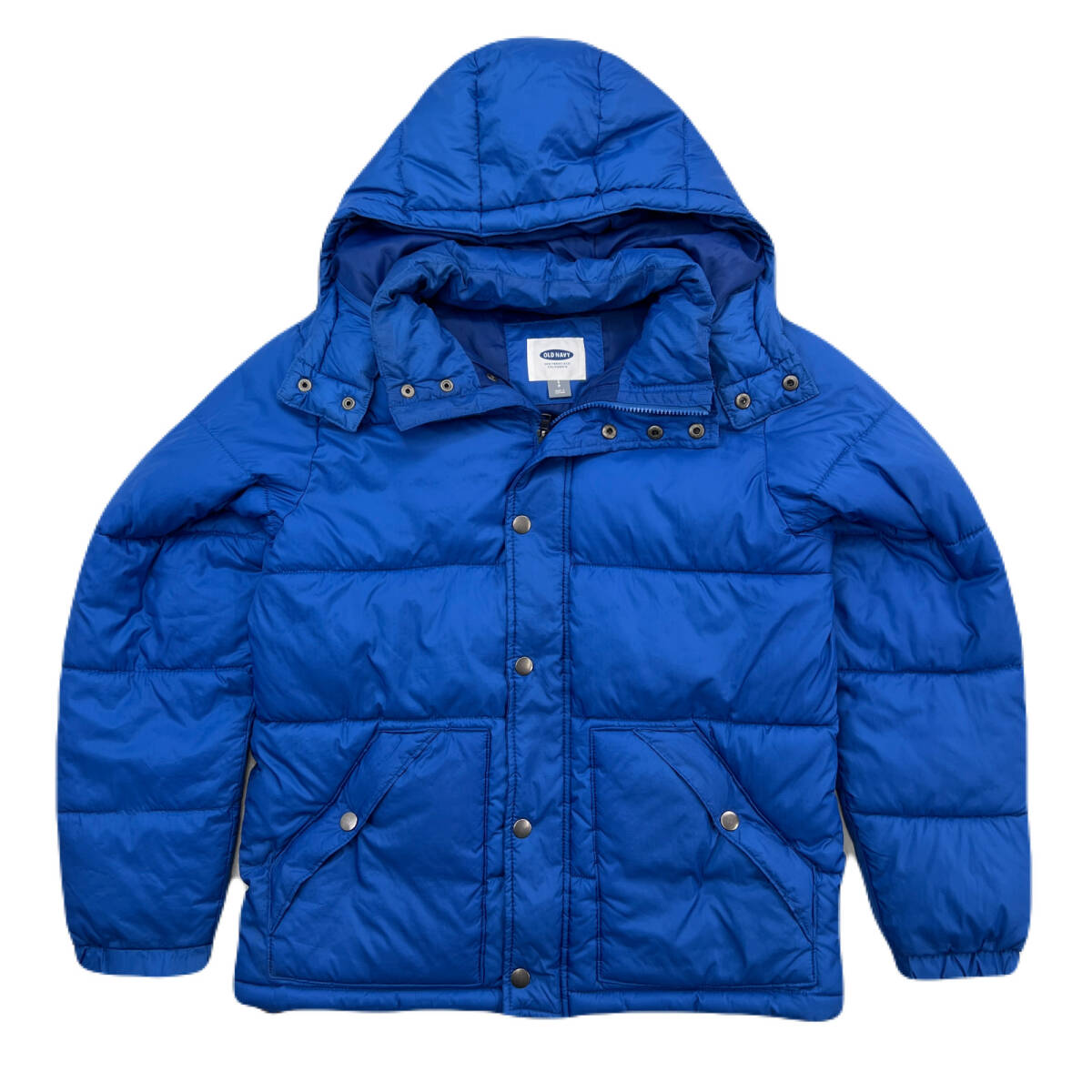 オールドネイビー ダウンジャケット ふかふか フィリング ブルー 青 メンズ Sサイズ 防寒 ●BD318拍卖
