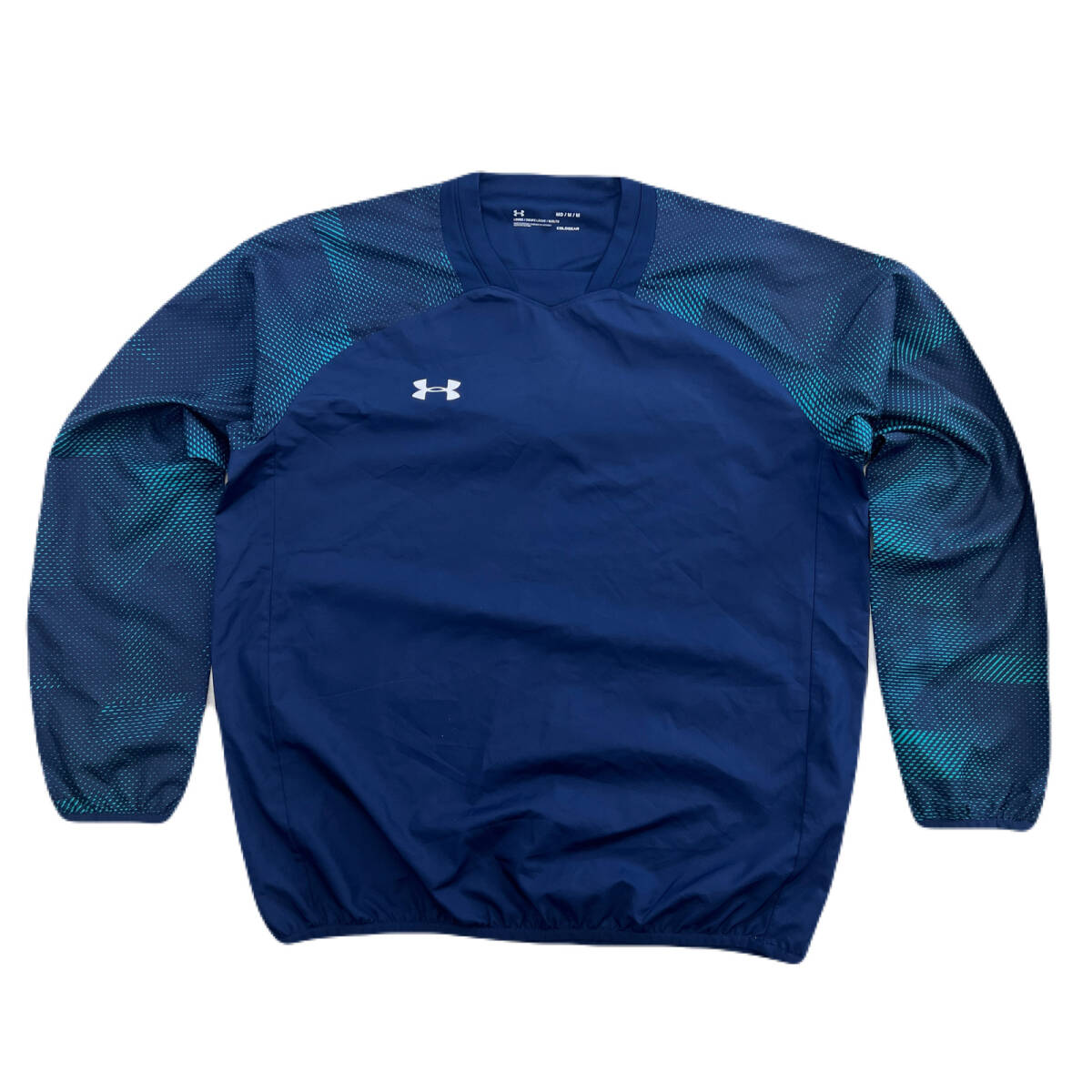 アンダーアーマー ナイロンジャケット プルオーバー ウィンドブレーカー ネイビー ブルー Mサイズ メンズ ●BK215拍卖