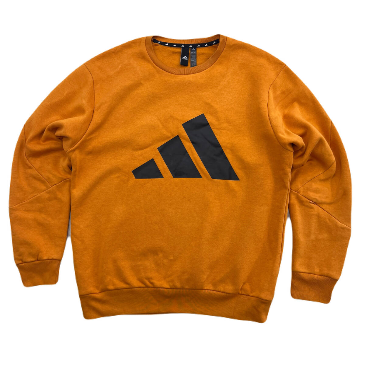 アディダス スウェット トレーナー オレンジ 胸ロゴ 2XL 大きめ adidas ●BK210拍卖