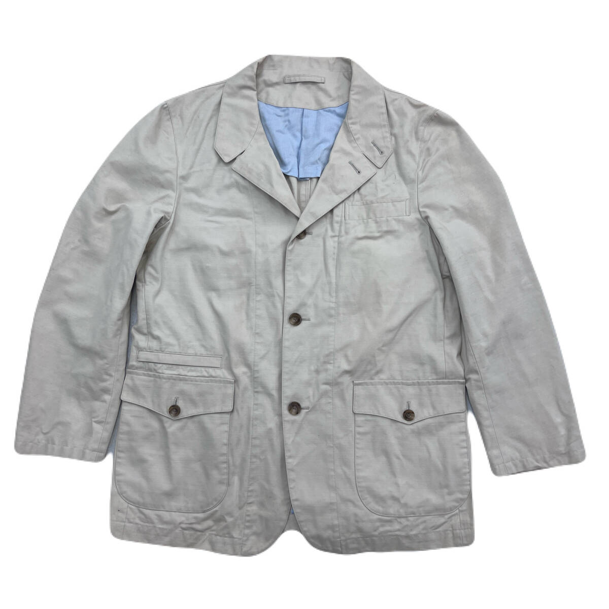 エディーバウアー コットンジャケット ベージュ メンズ Mサイズ 定番 着回し 伸縮性あり ●CA301拍卖