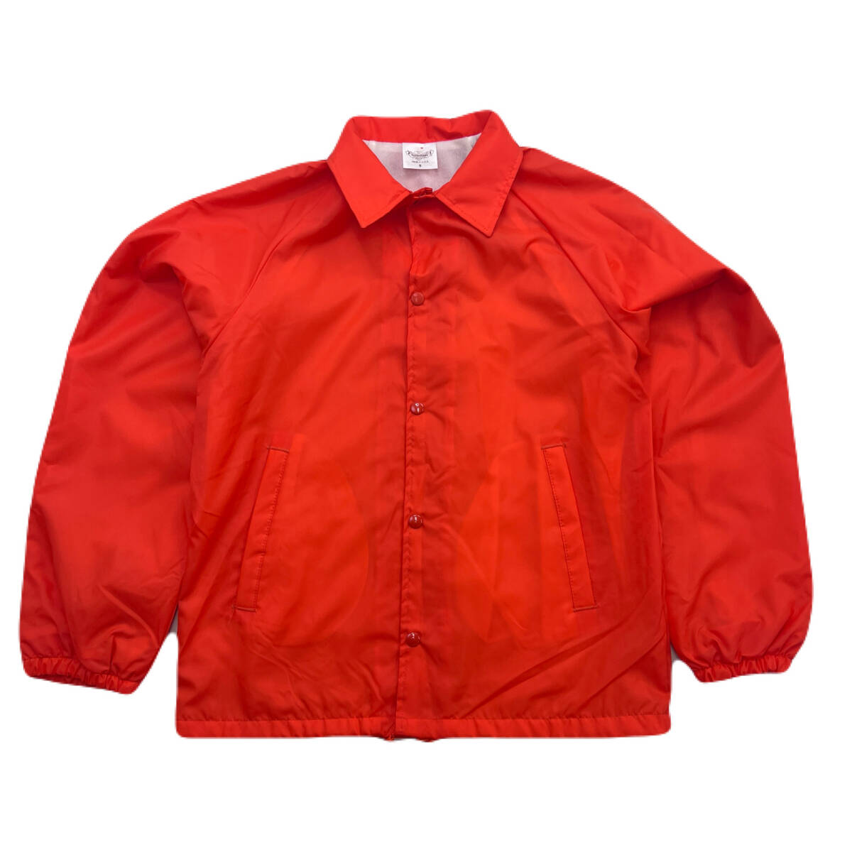 AUBURN USA製 ナイロン コーチジャケット オレンジ 橙 Sサイズ プリント無し アメカジ ●DM122拍卖