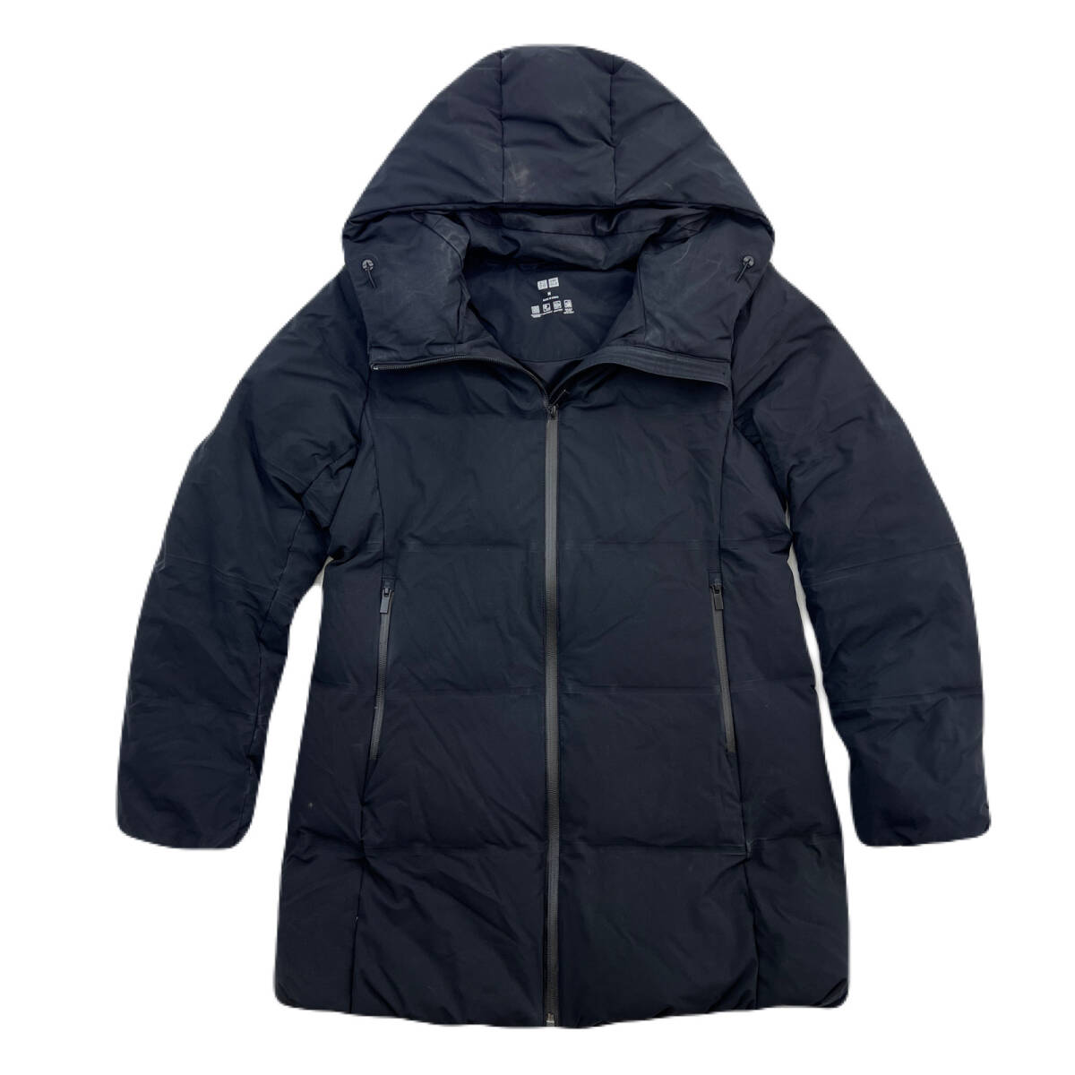 ユニクロ ストレッチ シームレスダウンコート レディース Mサイズ ブラック 黒 ●EF381拍卖