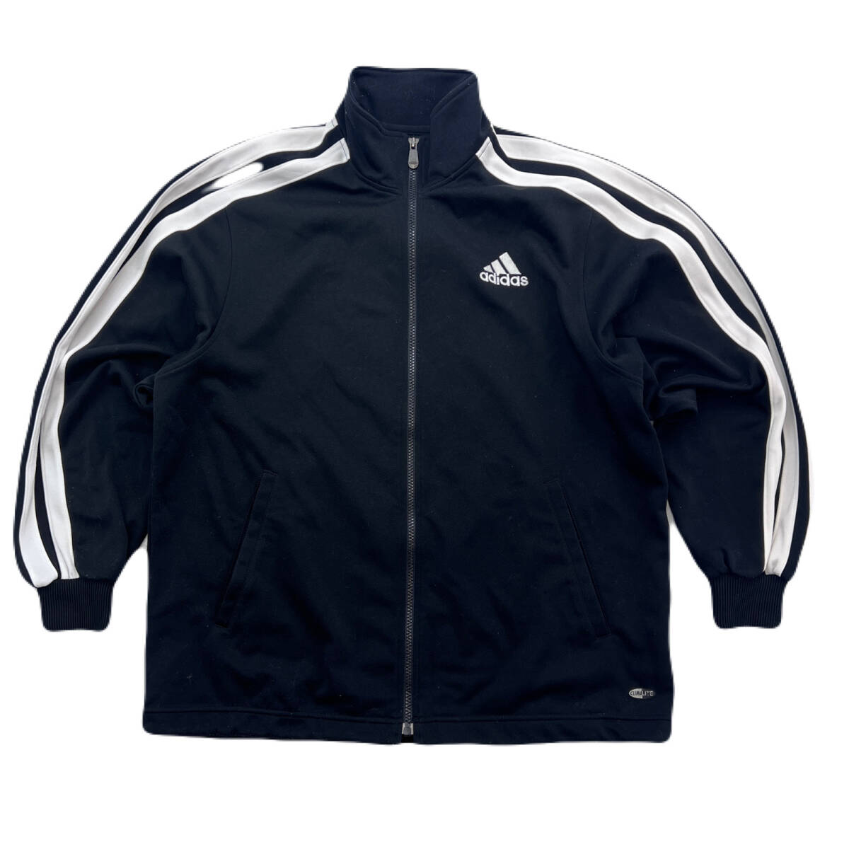 アディダス ジャージトップ トラックジャケット ブラック 黒 メンズ Lサイズ スポーツミックス ●D359拍卖
