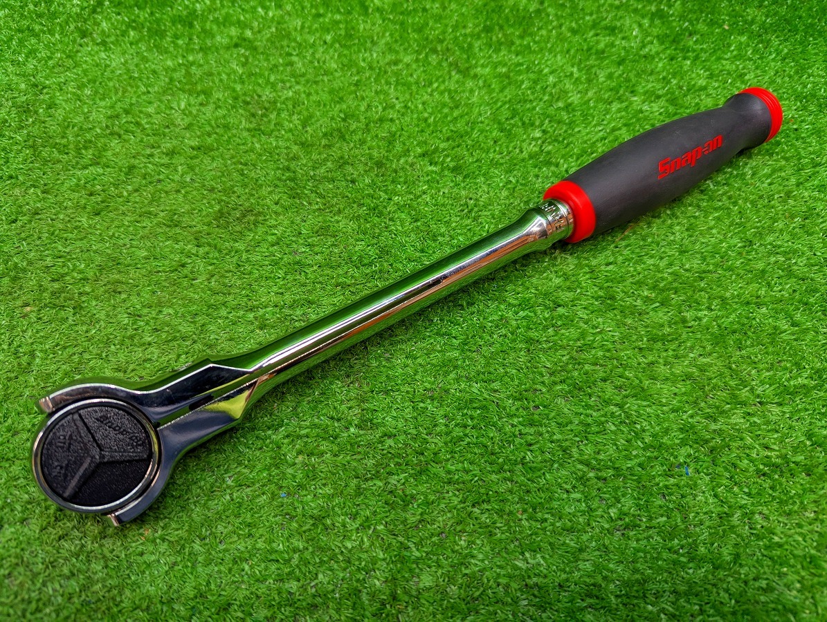 中古品 Snap-on スナップオン 3/8 スイベルラチェットハンドル ソフトグリップ FHNF100拍卖