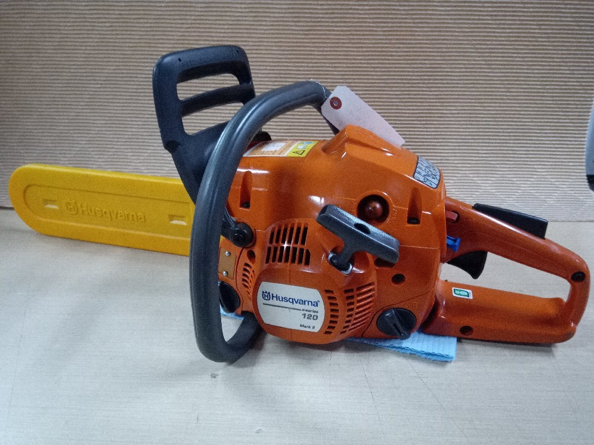中古品 Husqvarna ハスクバーナ エンジンチェンソー 120e Mark II拍卖