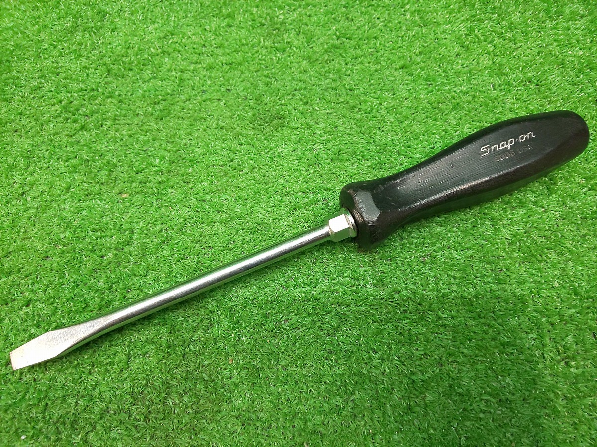 中古品 Snap-on スナップオン マイナスドライバー SDD6 ブラック拍卖