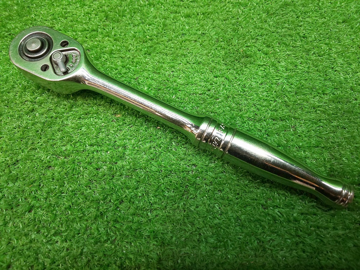 中古品 Snap-on スナップオン 差込角3/8 クイックリリースラチェット ラチェットハンドル F723A拍卖