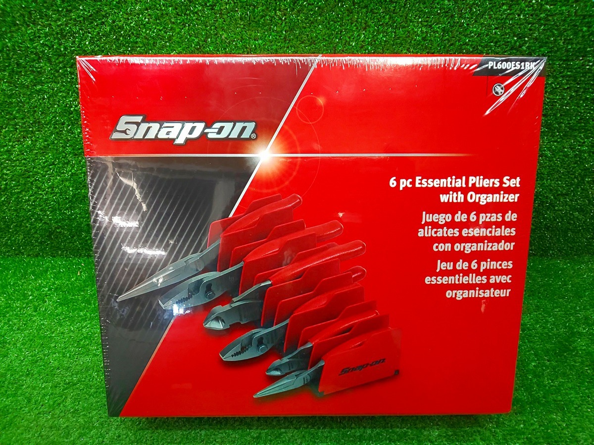 未使用品 snap-on スナップオン 6pcs エッセンシャルプライヤーセット オーガナイザー付き PL600ES1RK拍卖