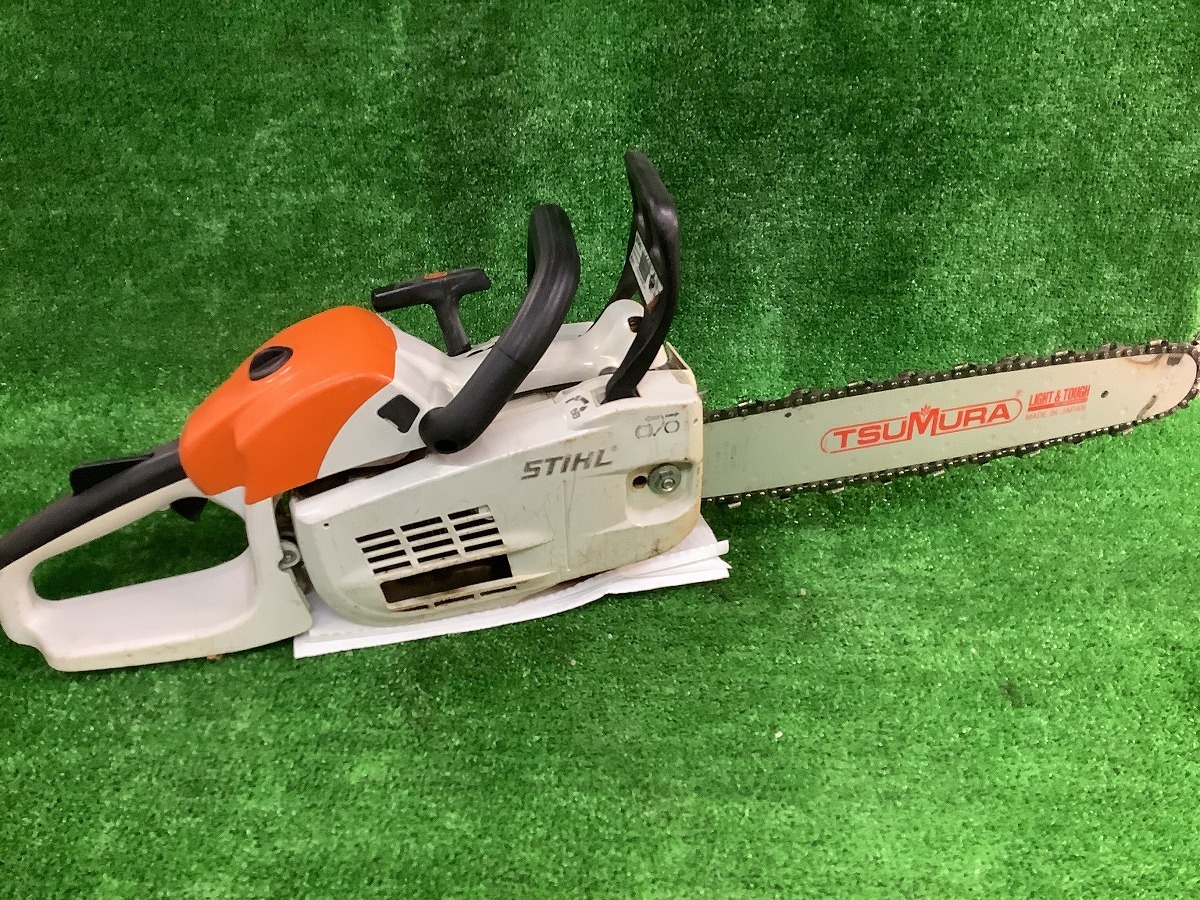 中古品 STIHL スチール製 35cc 350mm エンジン チェンソー MS201C-M拍卖