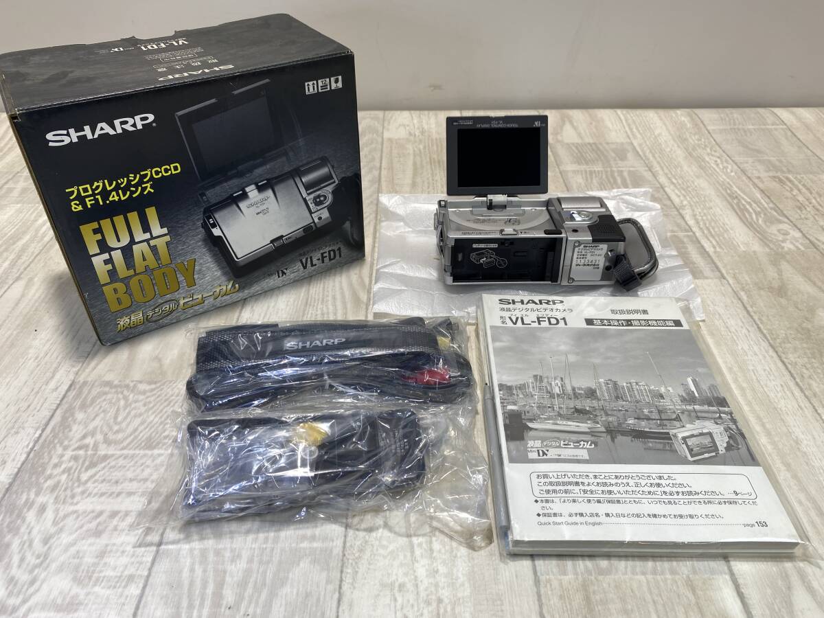 ☆SHARP 液晶デジタルビデオカメラ・miniDV VL-FD1【未確認/現状品】 (PN5j-2)拍卖