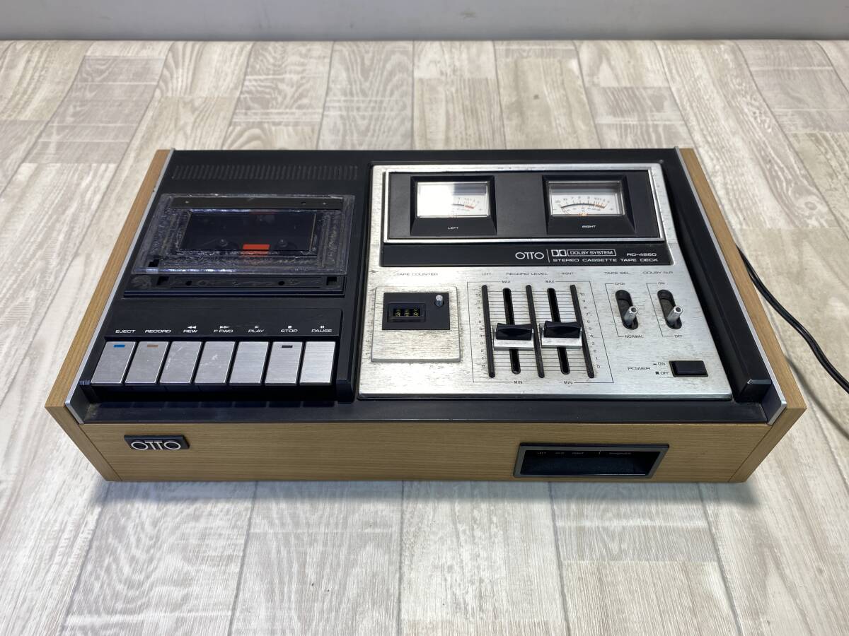 ☆SANYO・サンヨー OTTO・オットー・カセットデッキ RD-4260E 【動作確認済/現状品】(PN5J-138)拍卖