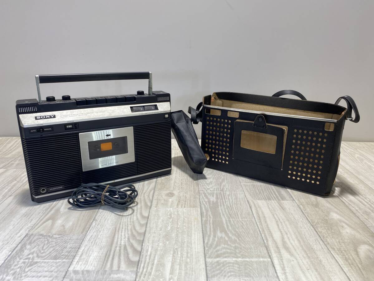 ☆SONY・ソニー ステレオカセットレコーダー・昭和レトロ・AM・FM TC-3400 【通電確認済/現状品】 (PN5j-155)拍卖