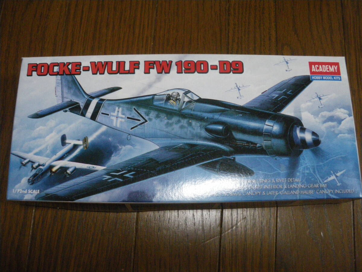 ACADEMY アカデミー 1/72 フォッケ ウルフ Fw190-D9 Focke-Wulf Fw190-D9 独空軍 戦闘機 / 戦闘爆撃機 未組立 内袋未開封 同梱可拍卖