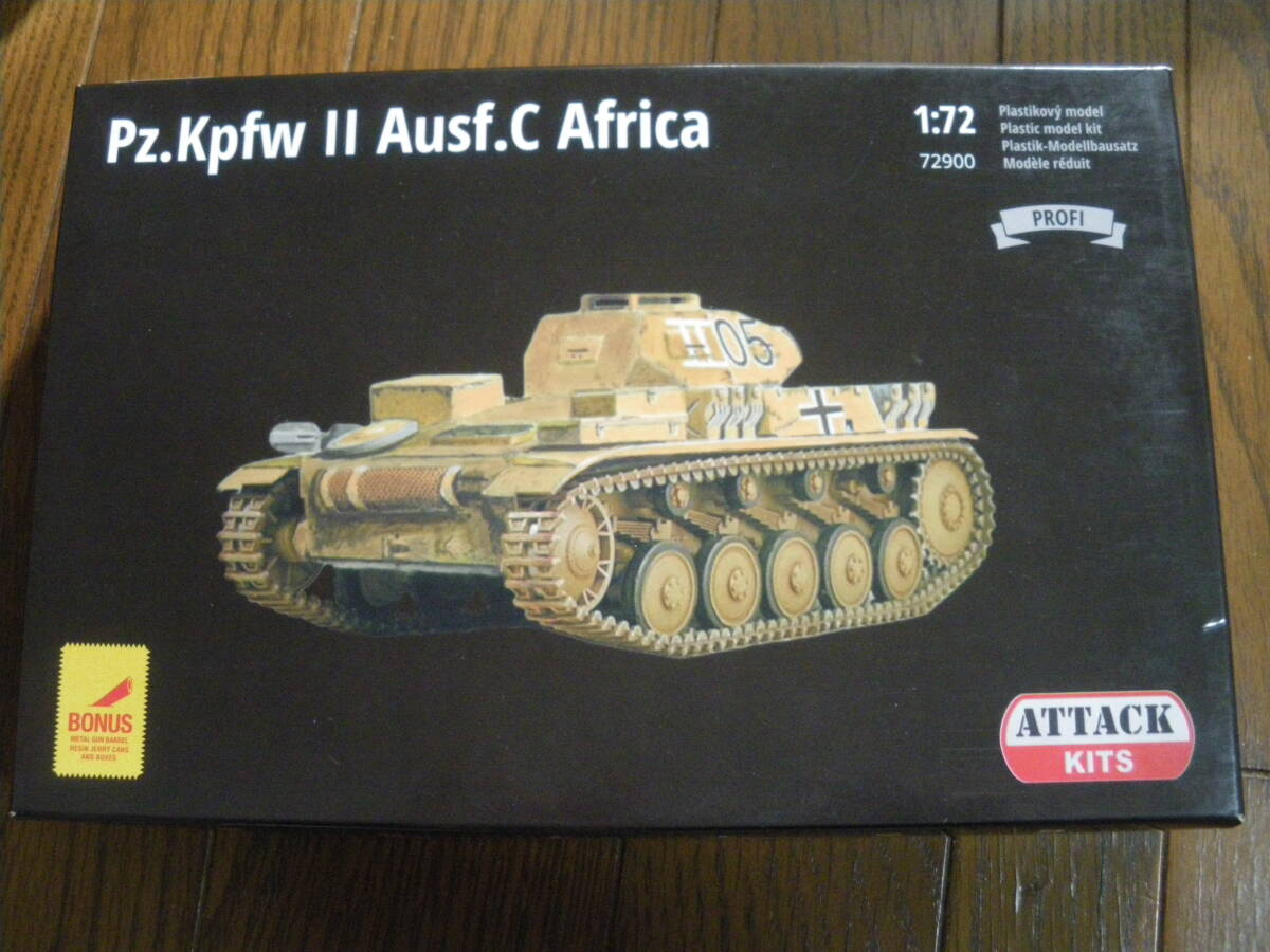 ATTACK HOBBY アタックホビー 1/72 II号 戦車 C型 アフリカ軍団 PZ.Kpfw Ⅱ Ausf.C Africa 72900 未組立 内袋開封 同梱、郵送可拍卖