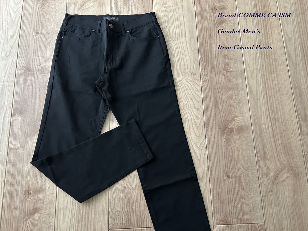新品 COMME CA ISM コムサイズム スキニーシルエット チノデニムパンツ 05ブラック Sサイズ 99PI50 定価5,900円拍卖