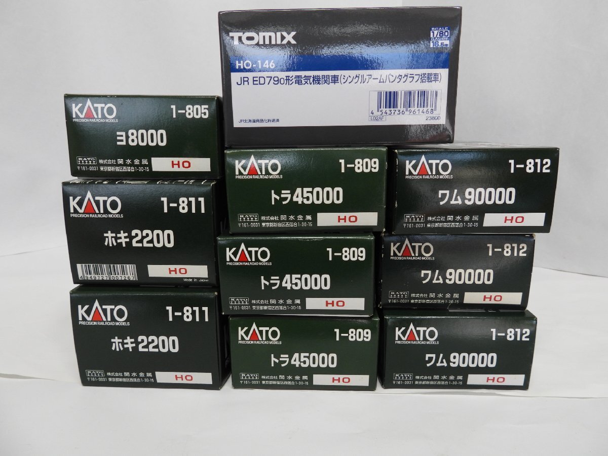 TOMIX HO-146 ED79-0 シングルアームパンタグラフ搭載車+KATO ワム+トラ+ホキ+ヨ 16両セット 美品!!拍卖