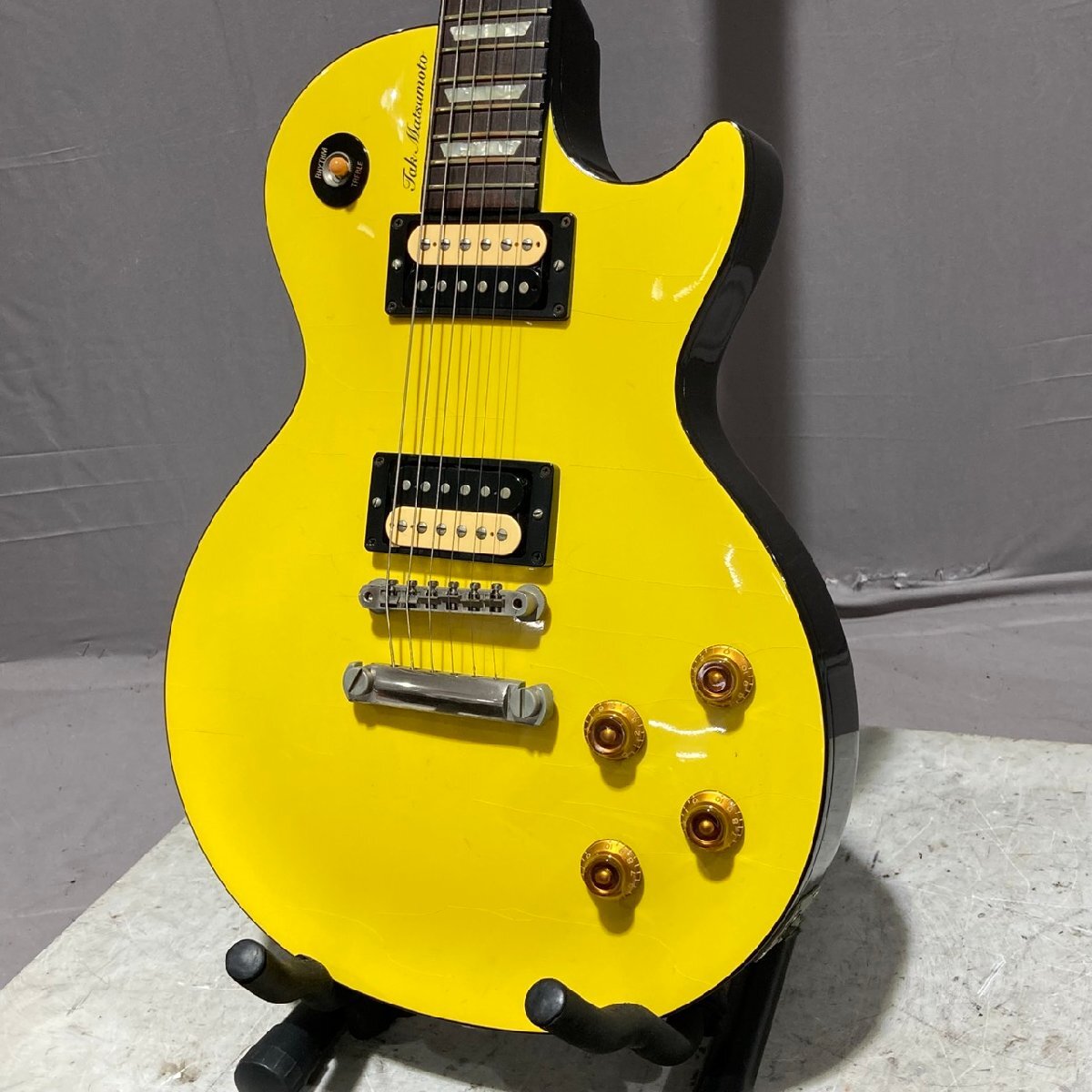 【C】 Gibson USA Tak Matsumoto Les Paul Canary Yellow #92159488 B'z 松本孝弘 シグネチャー エレキギター ギブソン 183785拍卖