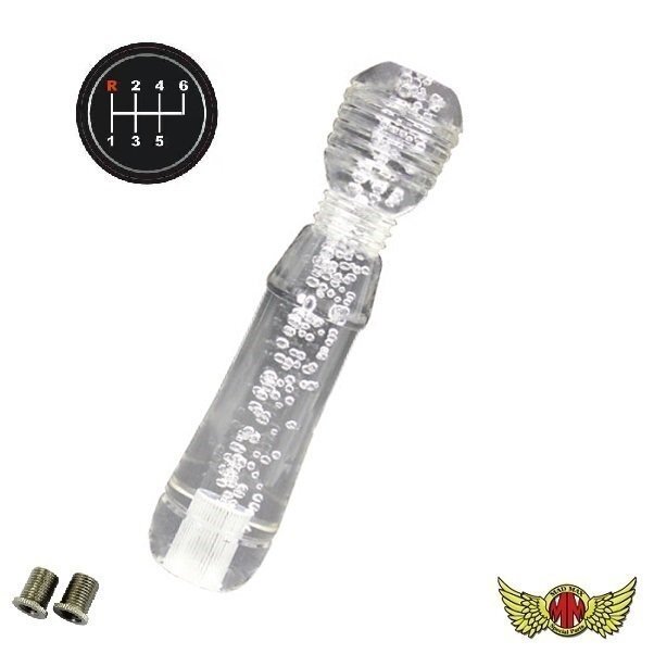 MADMAX トラック用品 DENMAシフトノブ 泡 200mm クリア ふそう ベストワンファイター用/変換アダプター付【送料800円】拍卖